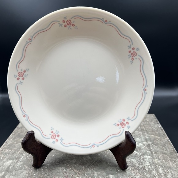 Corelle Other - Vintage Corelle English Breakfast Bread Plates 6.75" Pink Rose Set of 4 EUC